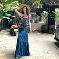 Women's Bohemian Ethnic Printed Skirt + Top 2-Piece Set 2026 | Summer Mini Skirt - As Pictured