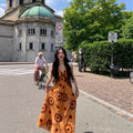Bali Vacation Beach Long Dress, Sanya Travel Style
