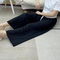 棉绸睡裤夏季女宽松大码阔腿裤九分休闲裤家居外穿人棉40支人造棉