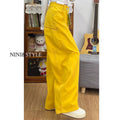 Spring-Summer Workwear Retro Embroidered Loose Pants