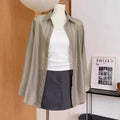 Women's Summer Tencel Mesh Sun-Protection Lightweight Loose Cardigan + Shirt 2026 - White