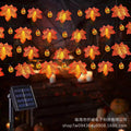 Thanksgiving Maple Leaf Light String LED Battery Box Colored Light String Garden Thanksgiving Harvest Festival Decorative Pumpkin Maple Leaf Light String