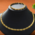 New arrival Western Hip-Hop Simple Plain Chain Twist Line Spliced Cuban Chain Trendy Necklace Bracelet Set