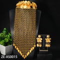 Dubai Statement Jewelry Necklace Earrings Set Africa Middle East Women Wedding Height Precious Bride Bead Gem Accessory