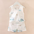 Women's Korean Sleeveless Lightweight Tank Top + Shorts Set 2026 - Teal