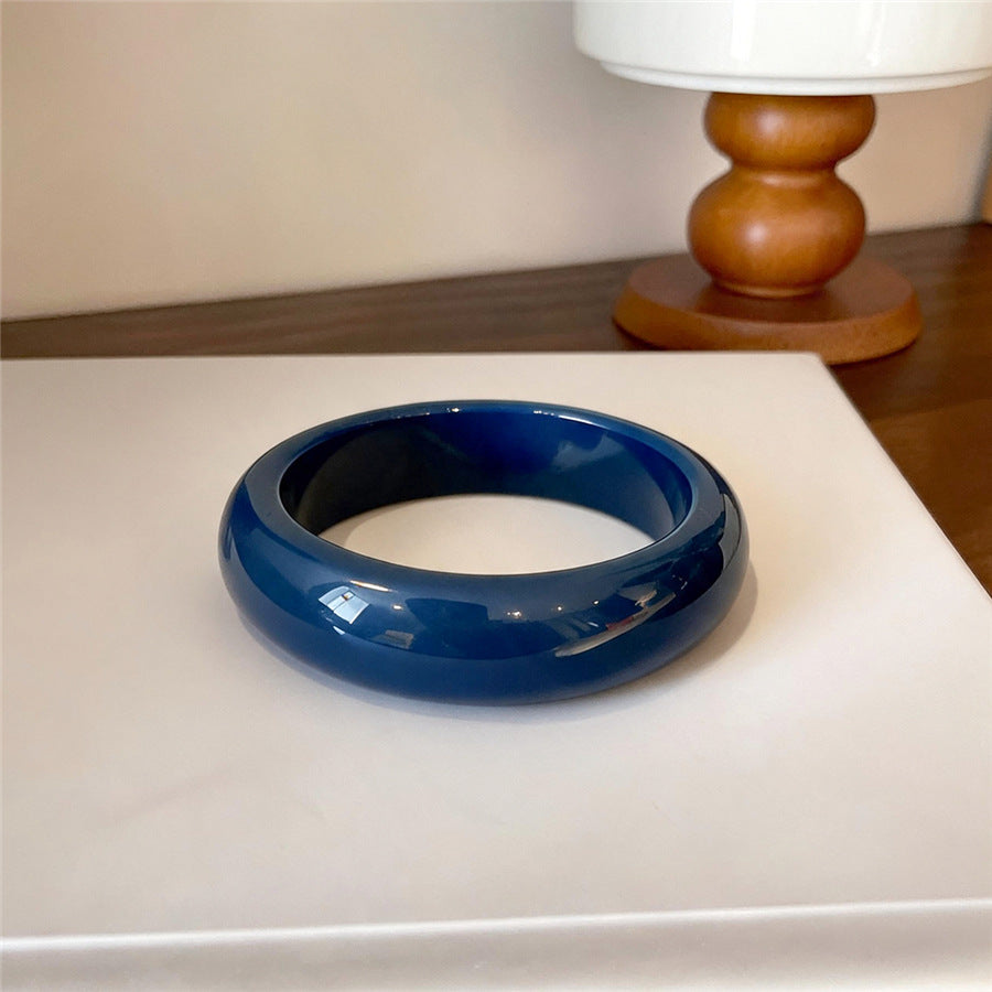 Colorful Resin Bangle Bracelet - view 10