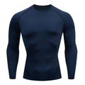 european size tight-fitting long-sleeved men's sports running sports training basketball bottoming t