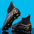 high-top football shoes broken spike sneakers long spike non-slip adult and children's sports shoes