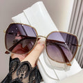 Polarized Sunglasses UV-Proof Big Frame Influencer Overseas Sunglasses Glossy Edge Premium Driving Sunshade Sunglasses