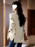 Women's Fall Casual Elegant Petite Blazer + Top 2026 | Casual Blouse - Black