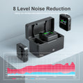 Clip-On Wireless Microphone - Sound Card, Charging Case, Remote