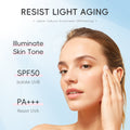 跨境LAIKOU莱蔻樱花sunscreen提亮版隔离霜50g补水保湿护肤品批发