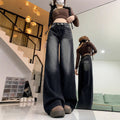 Fall K-Pop Slimming High Waist Loose Straight Leg Wide Leg Pants + Pants