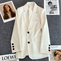 Fall Casual Elegant Petite Blazer + Top