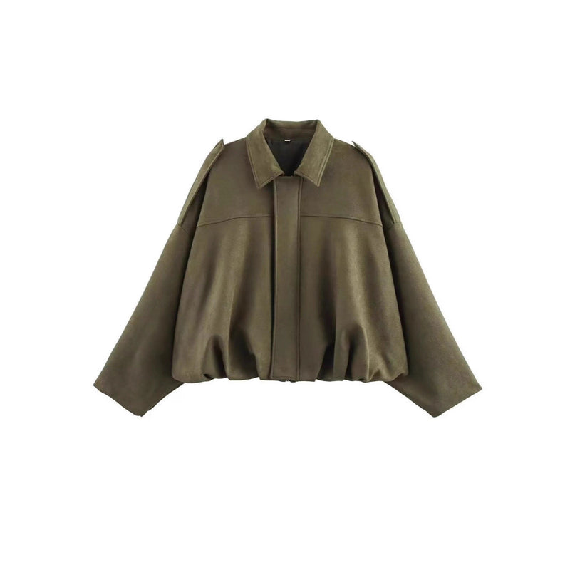 Women's Fall Lapel Collar Jacket 2026 | Trendy Jacket - Off White