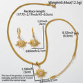 Overseas Pro Supply New Light Star Pendant Accessory Rhinestone Necklace Earrings Set 2-Piece Set Western Niche Jewelry Wholesale
