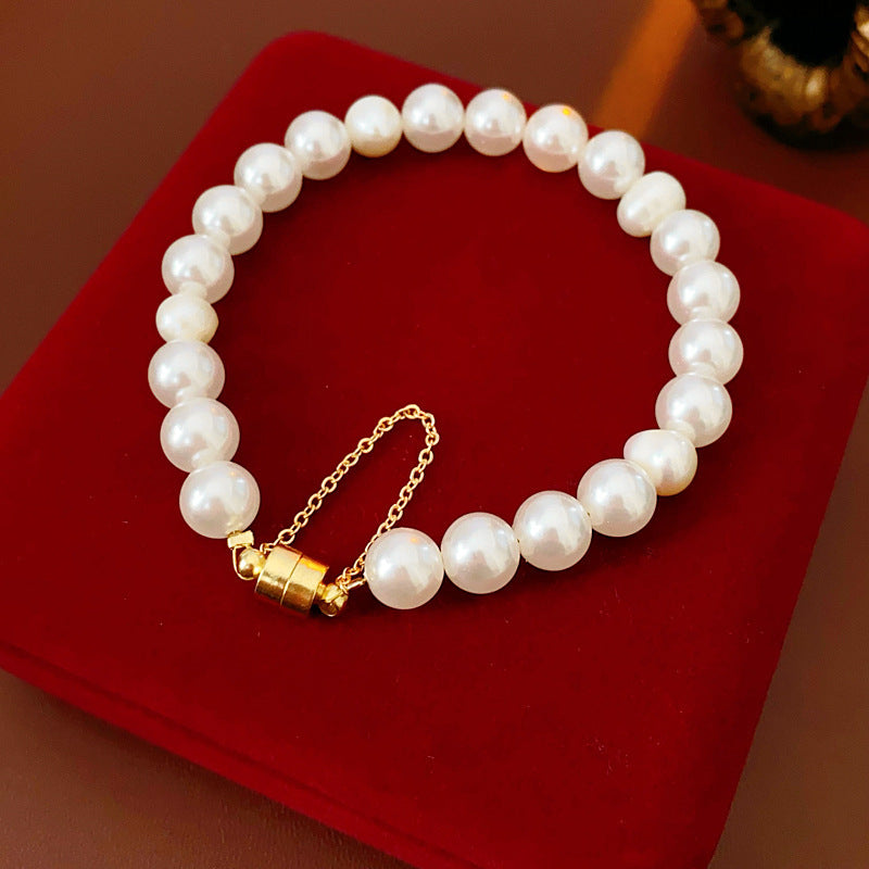 French Rhinestone Pearl Bee Bracelet - view 9