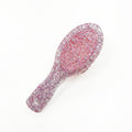 Gem Li Cute Mini Smoothing Hair Brush Girl Baby Clear Sequin Onion Portable Scalp Cushion Comb