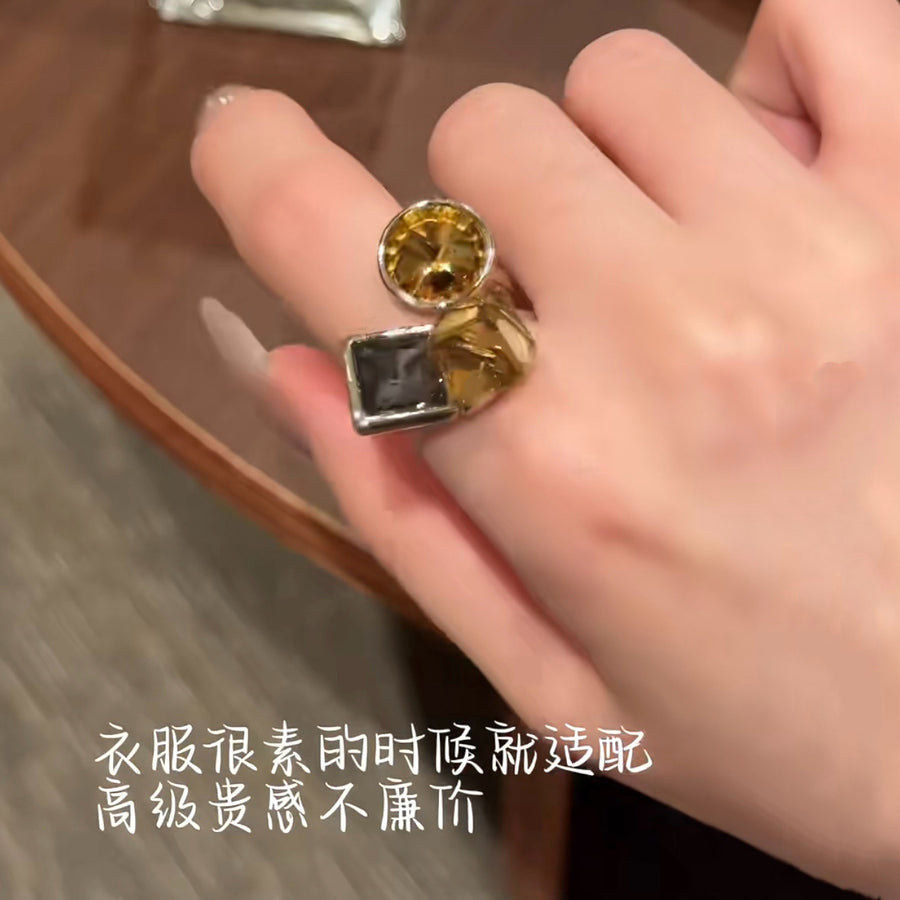 French Zircon Openwork Ring - view 6