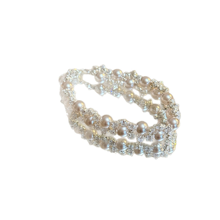 French Zircon Pearl Link Bracelet - view 5