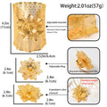 Overseas Middle East Dubai Cutout Flower Silk Flower Imperial Breeze Versatile Necklace Bangle Ring Set Wedding Bride