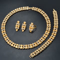 Africa Women Heart Spliced Jewelry Set India Ni Day Profit Asia Middle East Dubai Necklace Bracelet Set Earrings Ring