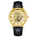 New Watch Men Clear Base Cutout Imit. Mechanical Watch Men Belt Quartz Watch In Stock Watch Wholesale