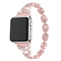 Fits apple watch Fashionable VO Rhinestone Stainless Metal Apple Watch Band