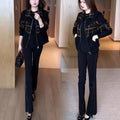 Winter Fashion Elegant Lined Long Sleeve Cardigan + Jacket + Top
