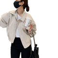 Women's Fall Workwear Casual Lightweight Jacket + Top 2026 | Trendy Jacket - Apricot
