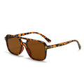 2024 New T Lettering Pair Bridge Sunglasses Square Fashionable Overseas Trendy Men Sunglasses Women Retro ins Sunglasses