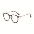Beesfen RedNote Influencer Tea Brown Glasses Frame Prescription Frame Women Ultra-Light Blue-Light Glasses Cinnabar Sun With Glasses