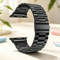 Fits Apple Watch iwatchs11 Stainless Band 3 Bead Girls Precision Steel Metal Steel Solid Heart Watch Band