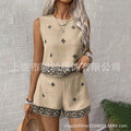 Women's Ethnic Retro Embroidered Lightweight Tank Top 2-Piece Set 2026 - CD-1