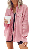 Women's Fall Casual Fashion Lapel Collar Asymmetric Neckline Shirt + Jacket 2026 - Apricot