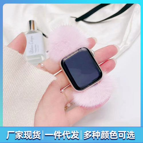 Fall/Winter New Upright Plush iwatch Band Fits Apple Samsung Fuzzy Xiaomi Band Watch Band