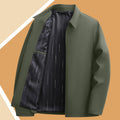 on behalf of spring and autumn coats, middle-aged and elderly men's lapel jackets, autumn dad and el