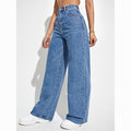 Casual High Waist Loose Straight Leg Pants