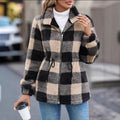 Fall-Winter Slimming Versatile Petite Wool Stand Collar Waist-Tie Jacket + Top