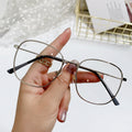 Square Frame Anti-Blue-Light Myopia Frame TikTok Bare Face Influencer Pick Fashionable Unisex Couples Bestseller Finish Item Prescription Sunglasses