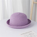 children's small curly brim straw hat korean version new cartoon animal shape hat baby men and women