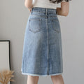 Spring-Summer Slimming Lace High Waist Patchwork Mid-Length Long Skirt