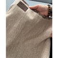 Summer Old Money Relaxed Linen Vest + Skirt Set
