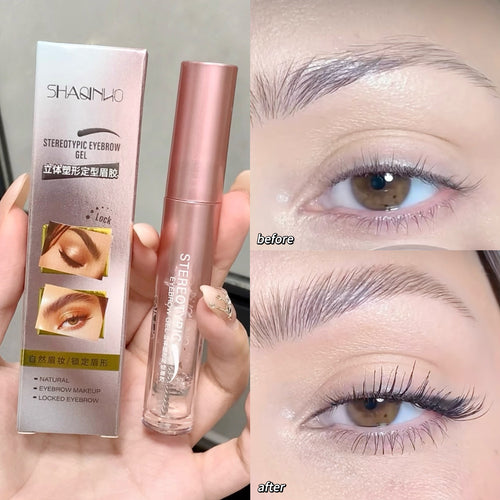 SHAQINUO立体塑形定型眉胶国货学生党化妆品透明眉毛雨衣定妆美妆