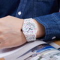 New Trendy Mens Watch Premium Waterproof Creative Personality Graffiti Hip-Hop Stylish Watch Cross-Border Hit