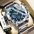 Swiss Brand Quartz Watch Waterproof Multifunction Glow Fashionable Mens Watch Live Export Bestseller Drop Ship