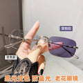 Light-Changing Presbyopia Glasses Anti-Blue No Beveled Style Plano Influencer Live Style Elderly Finish Item Reading Glasses