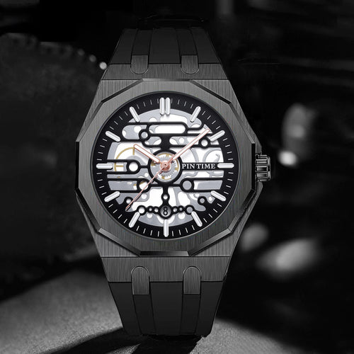 Item Time Overseas Mens Watch Mechanical Cutout Quartz Men Watch Sports Waterproof Watch Men Niche Watch