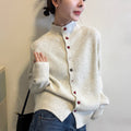 Women's Winter Knit Wool Sweater + Cardigan 2026 | Layered Cardigan - Pink