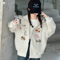 Girls' Embroidered Hooded Zip Jacket - Fall